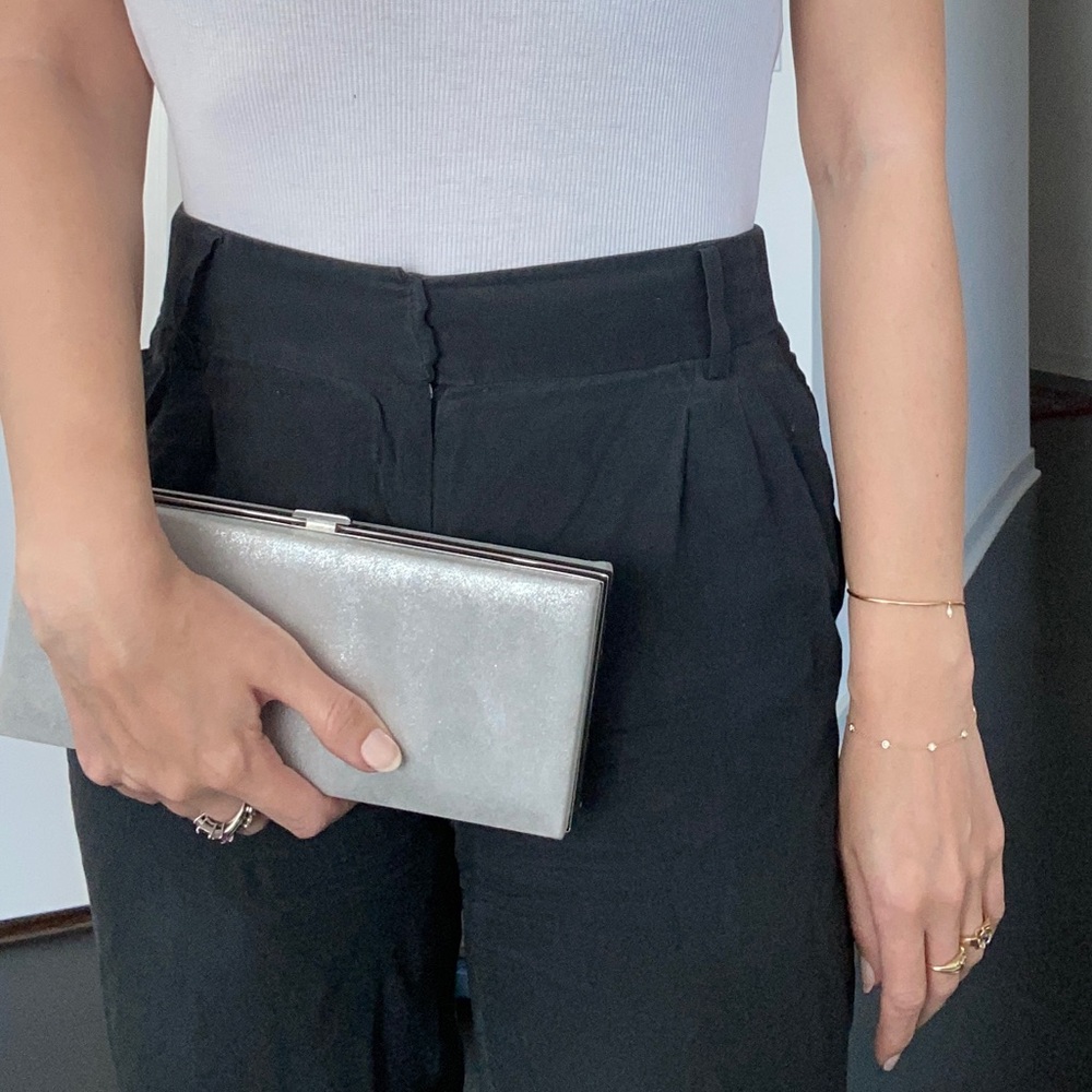 Halston Heritage leather Clutch (with Chain)